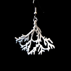 Open image in slideshow, 3D printed earrings &quot;Elkhorn Twined&quot;
