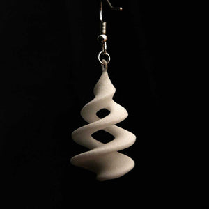 Open image in slideshow, 3D printed earrings &quot;Circumvolution&quot;
