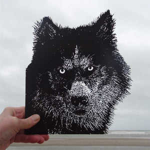 Open image in slideshow, Husky intricate art
