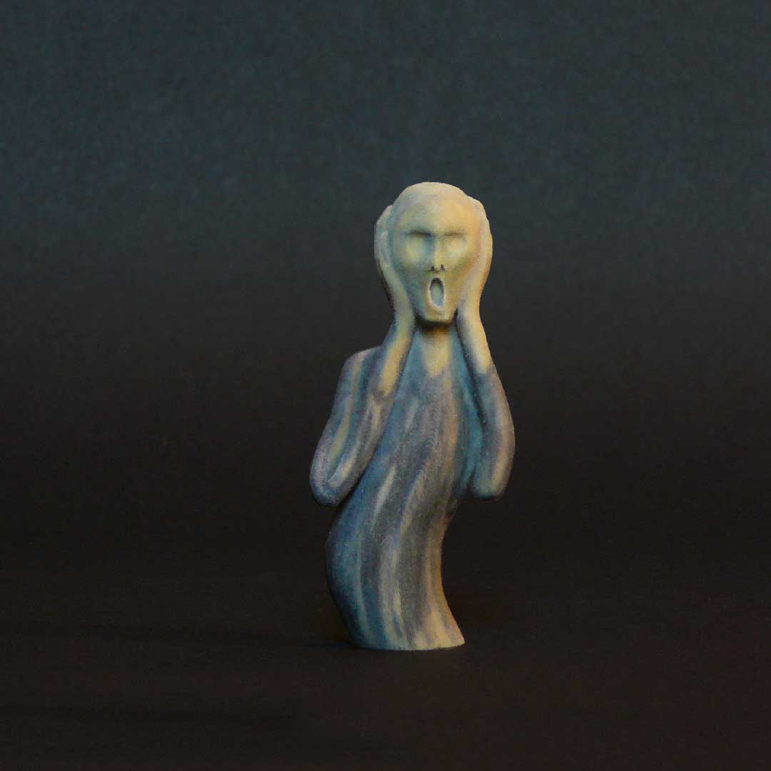 3D printed sculpture of The Scream by Edvard Munch pic pic