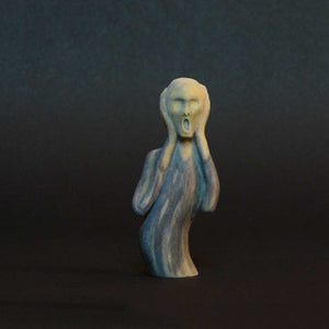 Open image in slideshow, Edvard Munch artwork sculpture. 3D printed sculpture from sandstone with integrated original paintstrokes.
